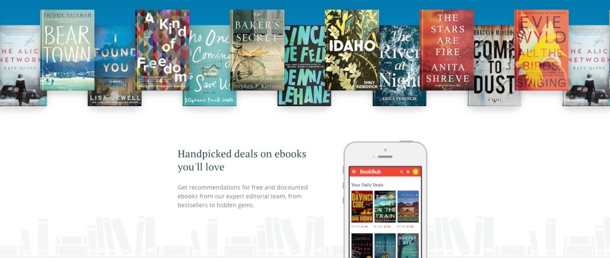 BookBub Get ebook deals handpicked recommendations and author updates