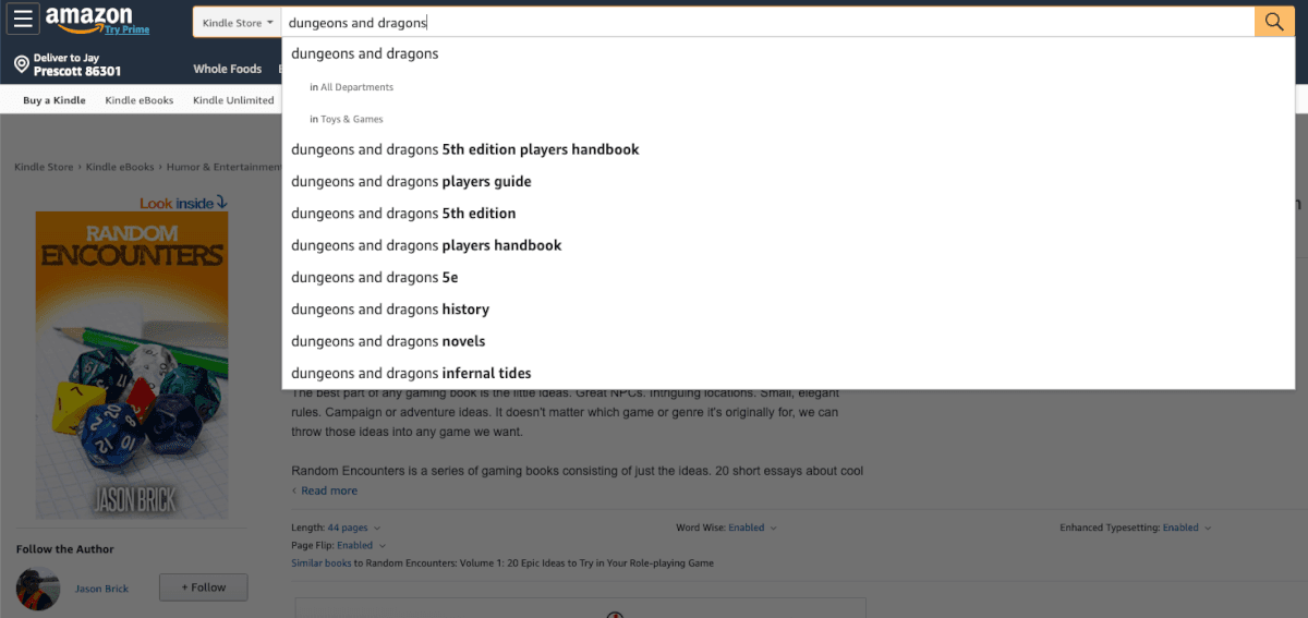 Random Encounters Volume 1 20 Epic Ideas to Try in Your Role playing Game Kindle edition by Jason Brick Humor Entertainment Kindle eBooks Amazon com