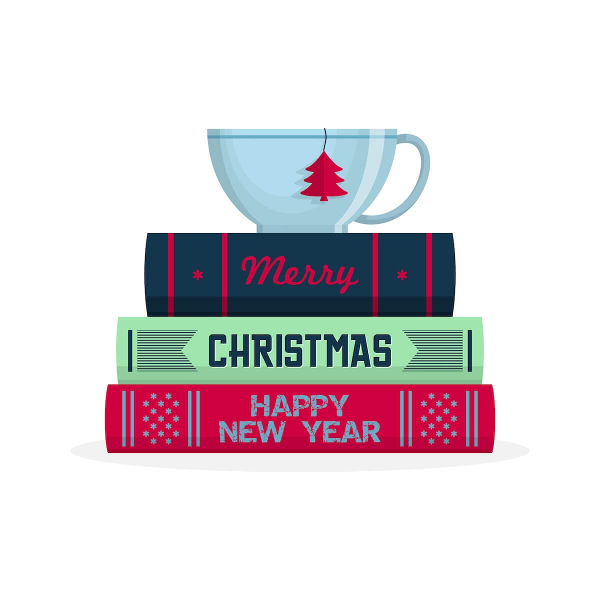 Holiday Book Stack