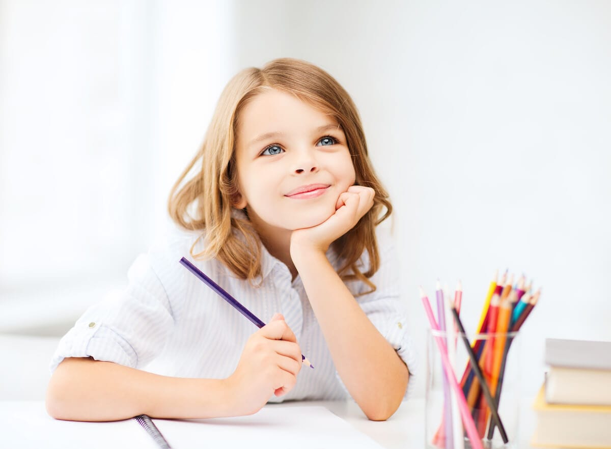 Girl Drawing