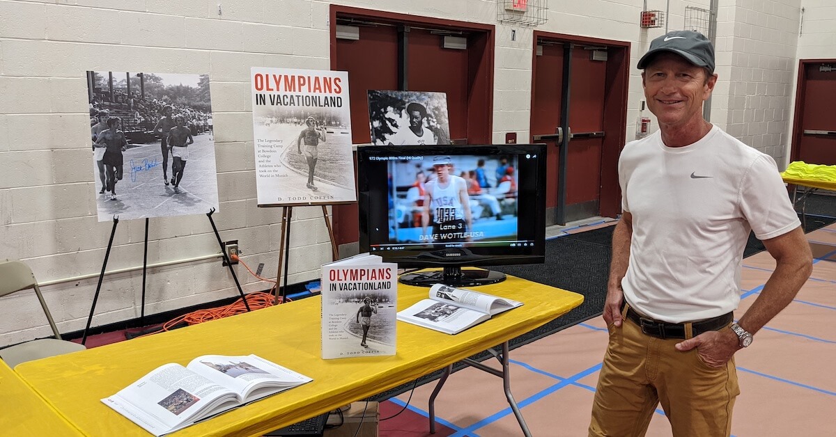 Todd Coffin at his Book Display