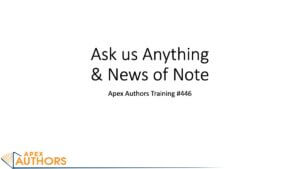 Ask Us Anything & News of Note