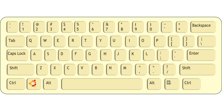 A computer keyboard