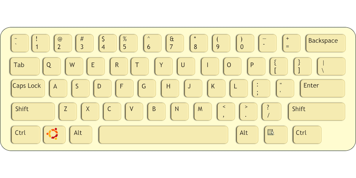 A computer keyboard