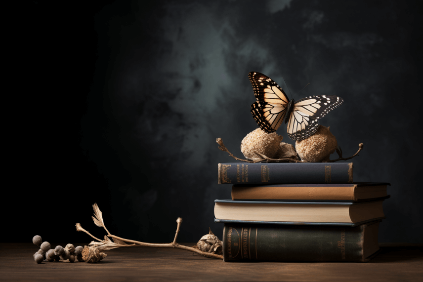 Maineblaine A butterfly emerging from a cocoon located on top o db20b5ef 9b17 478d 8b5a a22f09f5257f