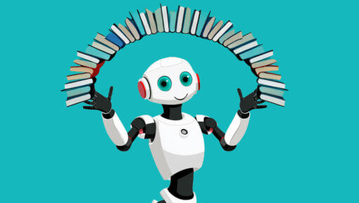 Robot-with-book-rainbow