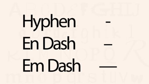 Dashes