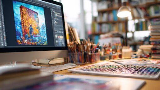 maineblaine_A_close-up_of_a_book_cover_design_process_on_a_cr_a3abee5b-b833-447f-b005-328e099db1cb_0