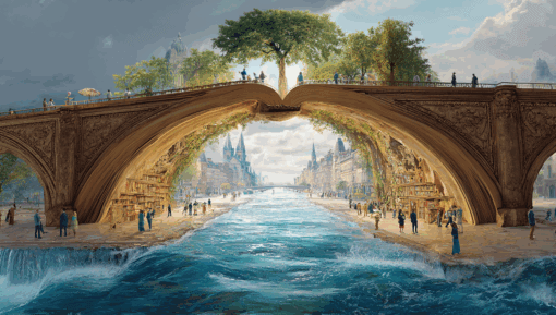 maineblaine_A_surreal_image_of_a_book_morphing_into_a_bridge__a524e349-2372-46d9-8a5b-cd3e6a62e951_1