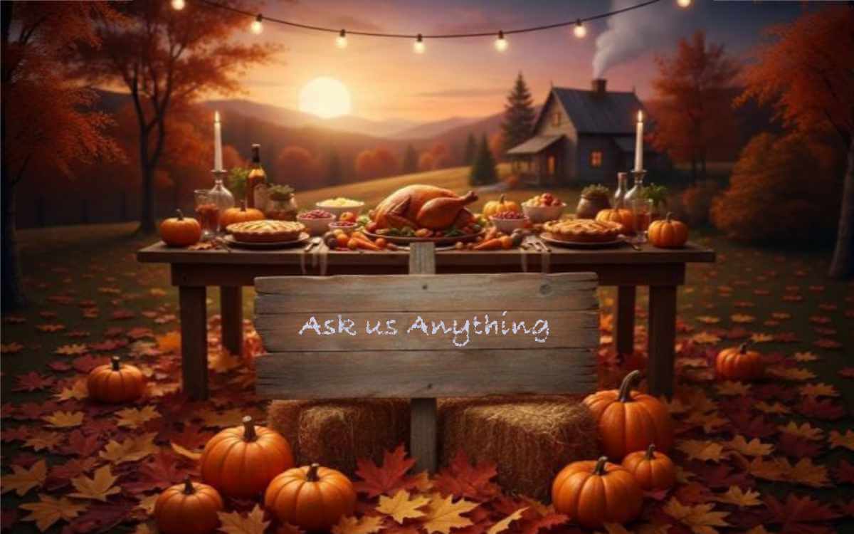 Ask us anything thanksgiving