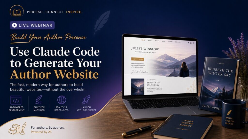 Build your author presence with Claude Code to generate your author website.